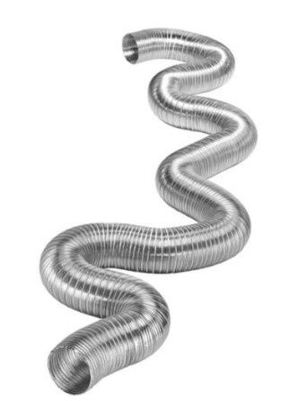 5" x 35 Ft. Flexible Semi-Rigid Aluminum Duct - LP Gas - 470 deg. heat rating