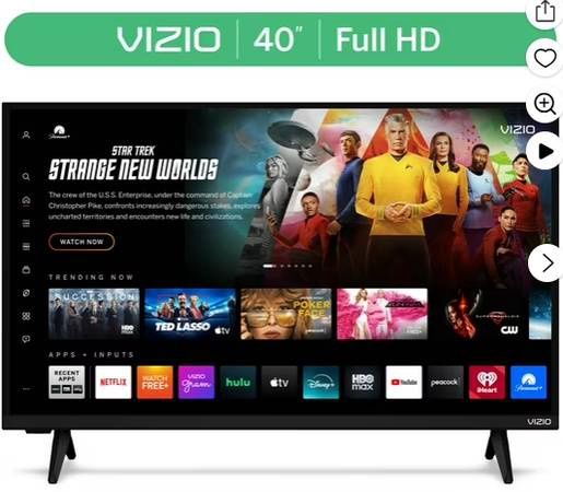 VIZIO 40" Class Full HD 1080p LED Smart TV (VFD40M-08) NO REMOTE