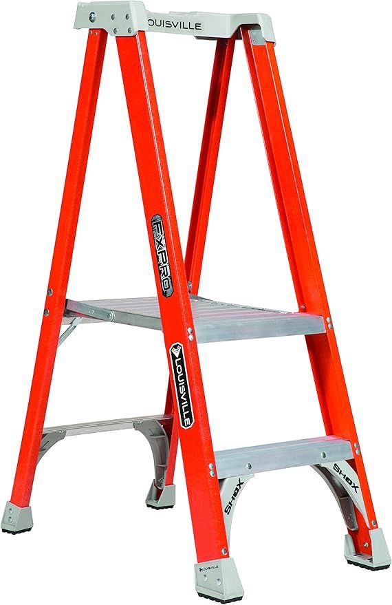 Louisville Ladder FXP1702 Fiberglass Industrial Step Stool, 2' 300lbs