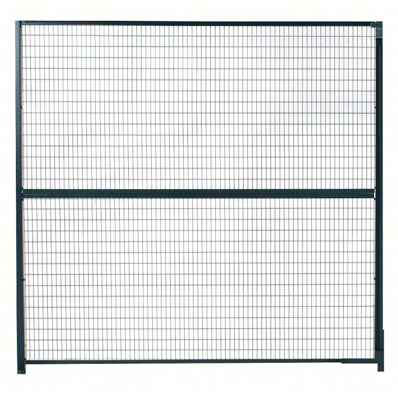 WIRECRAFTERS Stacking Panel: 5 ft H x 5 ft W x 1 1/4 in D, Gray, Powder-Coated