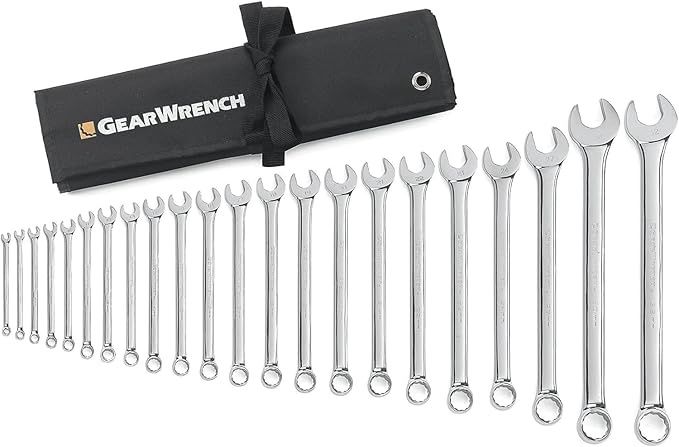 GEARWRENCH 22 Pc. 12 Pt. Combination Wrench Set, Long Pattern, Metric