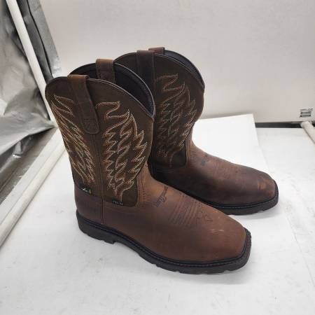 Lightly Used ARIAT Western Boot: Men's, Size 9 1/2, D, Brown, Steel Toe