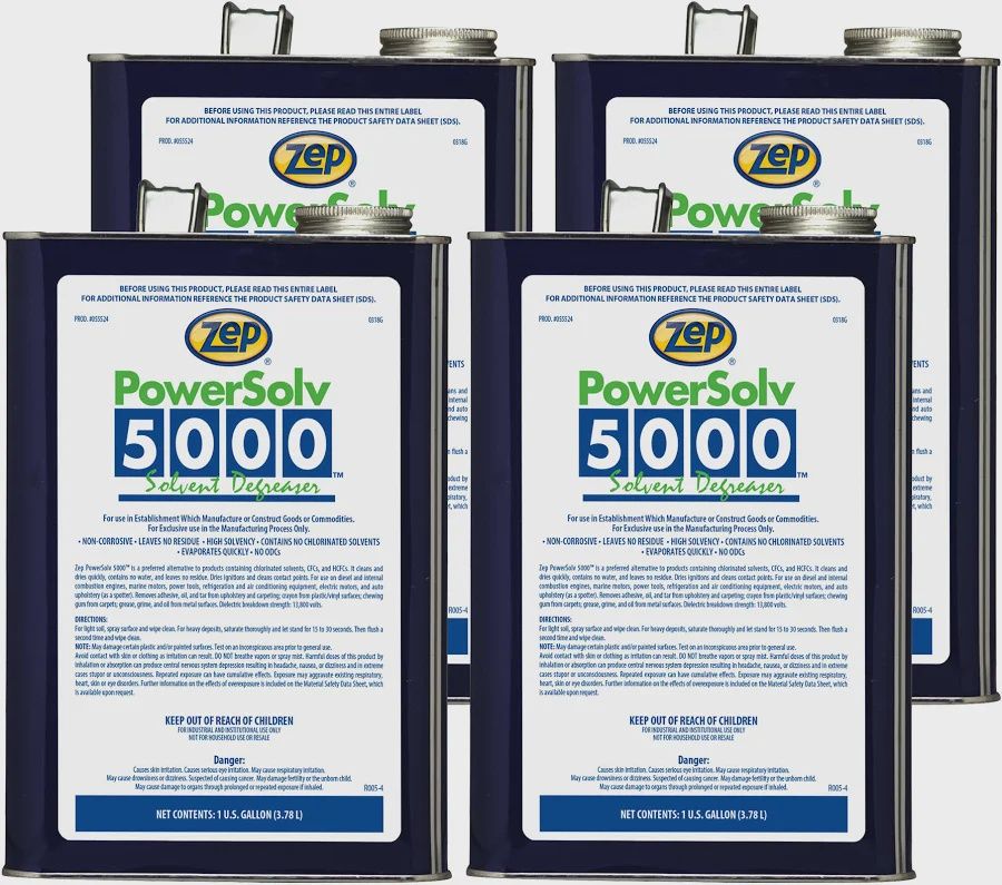Zep Power Solv 5000 Electrical Equipment Cleaner &amp; Degreaser 4 - 1 gallon jugs