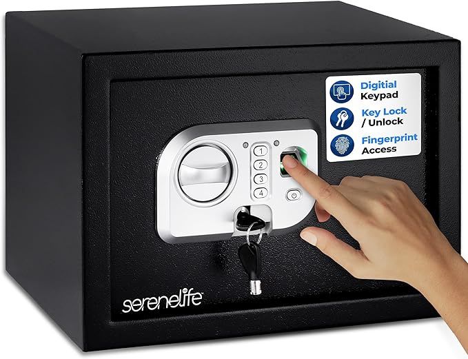 SereneLife Electronic Fingerprint Safe 13.8’’ x 9.8”