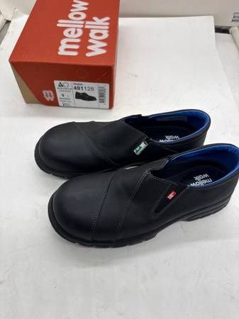 SIZE 9E Mellow Walk Safety Womens Composite Toe Work Shoe, Black