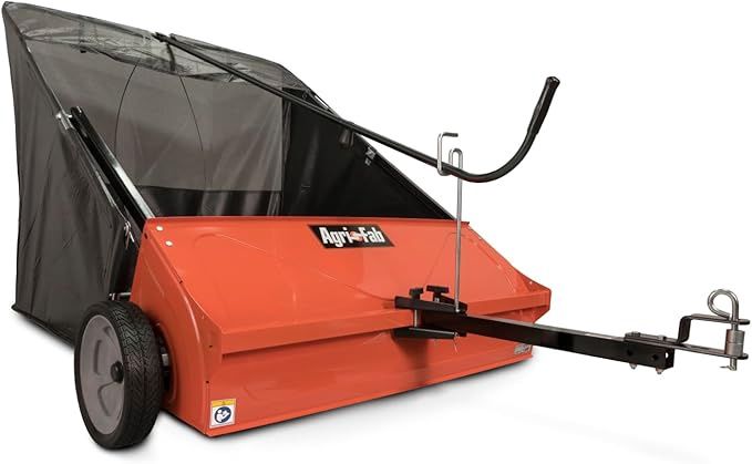 Agri-Fab 44 In Tow-Behind Lawn Sweeper with 28 Cu Ft Hopper