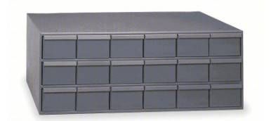 DURHAM MFG Drawer Bin Cabinet: 33 3/4 in x 12 1/4 in x 17 in
