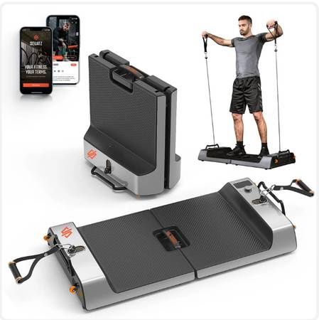 Squatz Smart Home Gym Board 265 lbs Resistance, Cable Machine