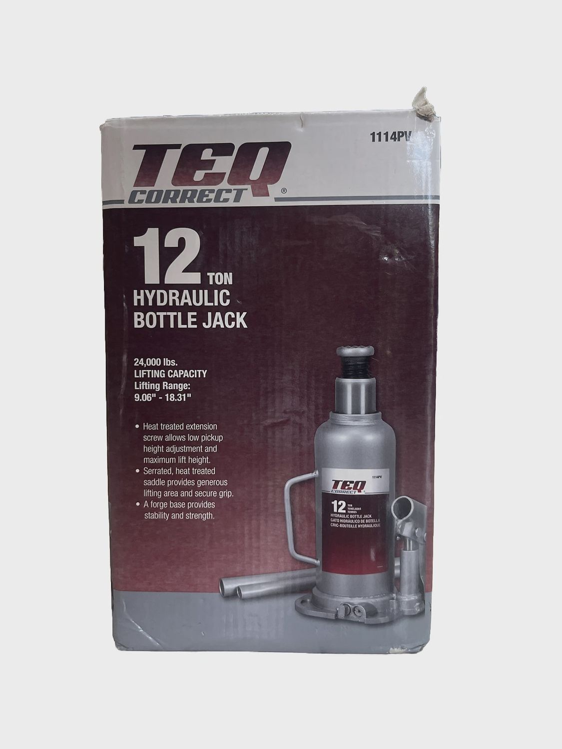 TEQ CORRECT hydraulic Bottle jack 12 ton