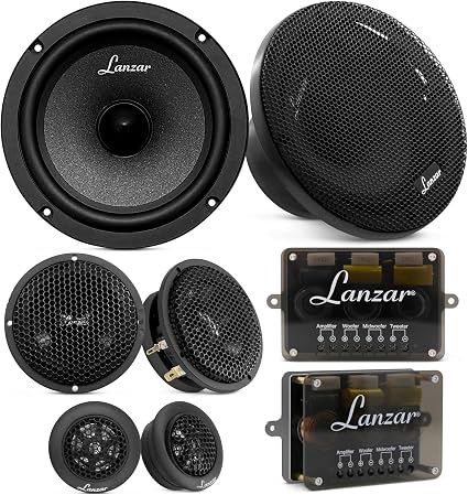 LANZAR 6.5 Inch 3-Way Full Range Car Speaker Kit