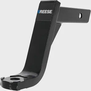 Reese Towpower 7091100 Class III Trailer Hitch Ball Mount Drawbar, Fits 2 Inch Square Receiver, 8 Inch Drop, 6.75 Inch Rise, 7,500 lbs. Capacity, Black