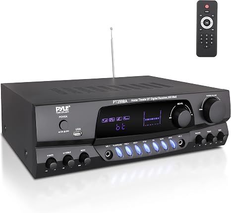 Pyle Wireless Bluetooth Power Amplifier System, 200 W