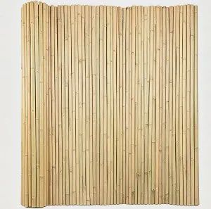 Bamboo Fence 4ft H x 8ft L x 0.7In D, Eco-Friendly Privacy Fence for Outdoor Wall, Garden, Yard, Pool, Patio, Decorative Natural Bamboo Fencing