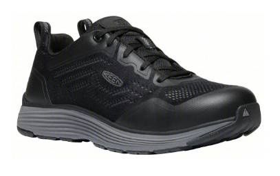 KEEN Athletic Shoe: Men's, Size 8, EE, Black, Aluminum Toe Cap