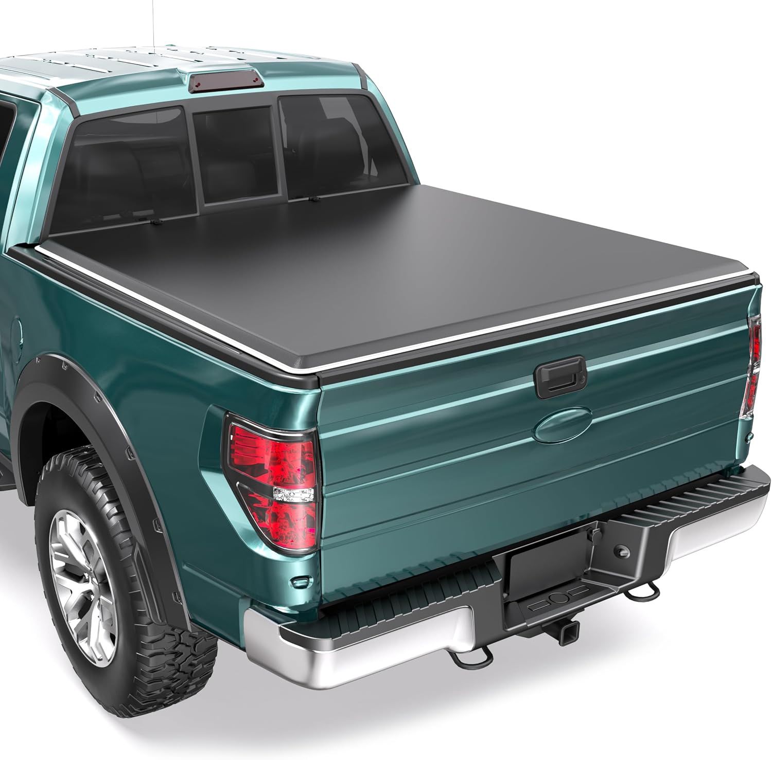 5.5FT Soft Roll Up Truck Bed Cover Compatible for 2015-2026 Ford F-150 F150 Styleside (Not for Flareside),5.5FT Short Bed Truck Tonneau Cover (Reflective Style)
