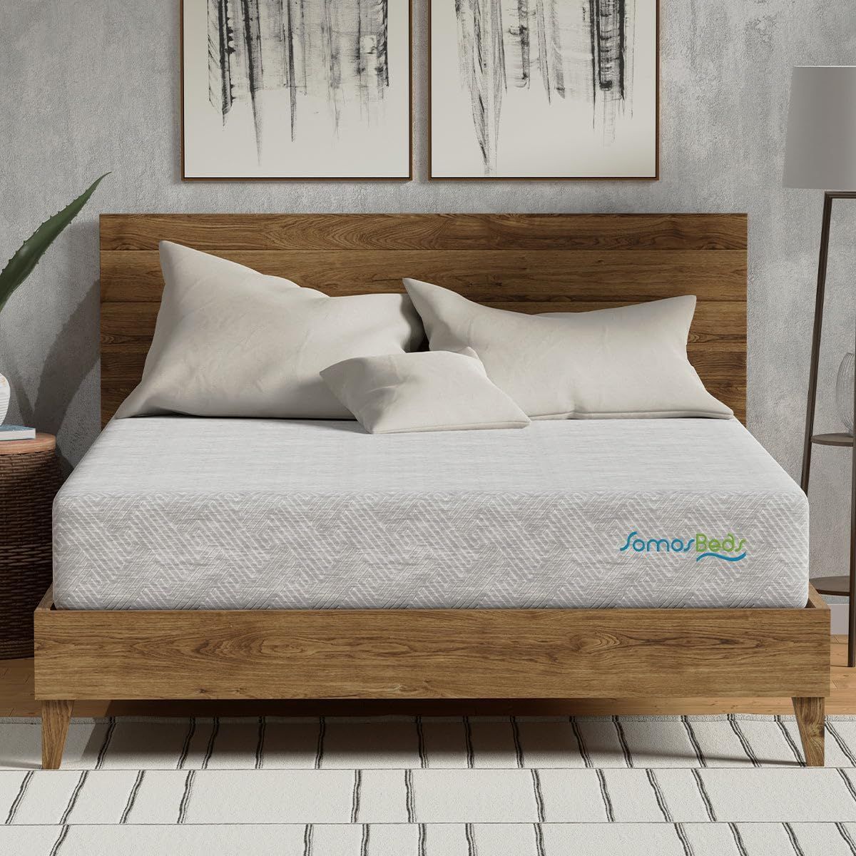 8 Inch Gel Memory Foam King Mattres, Firm, King Size Mattress in a Box