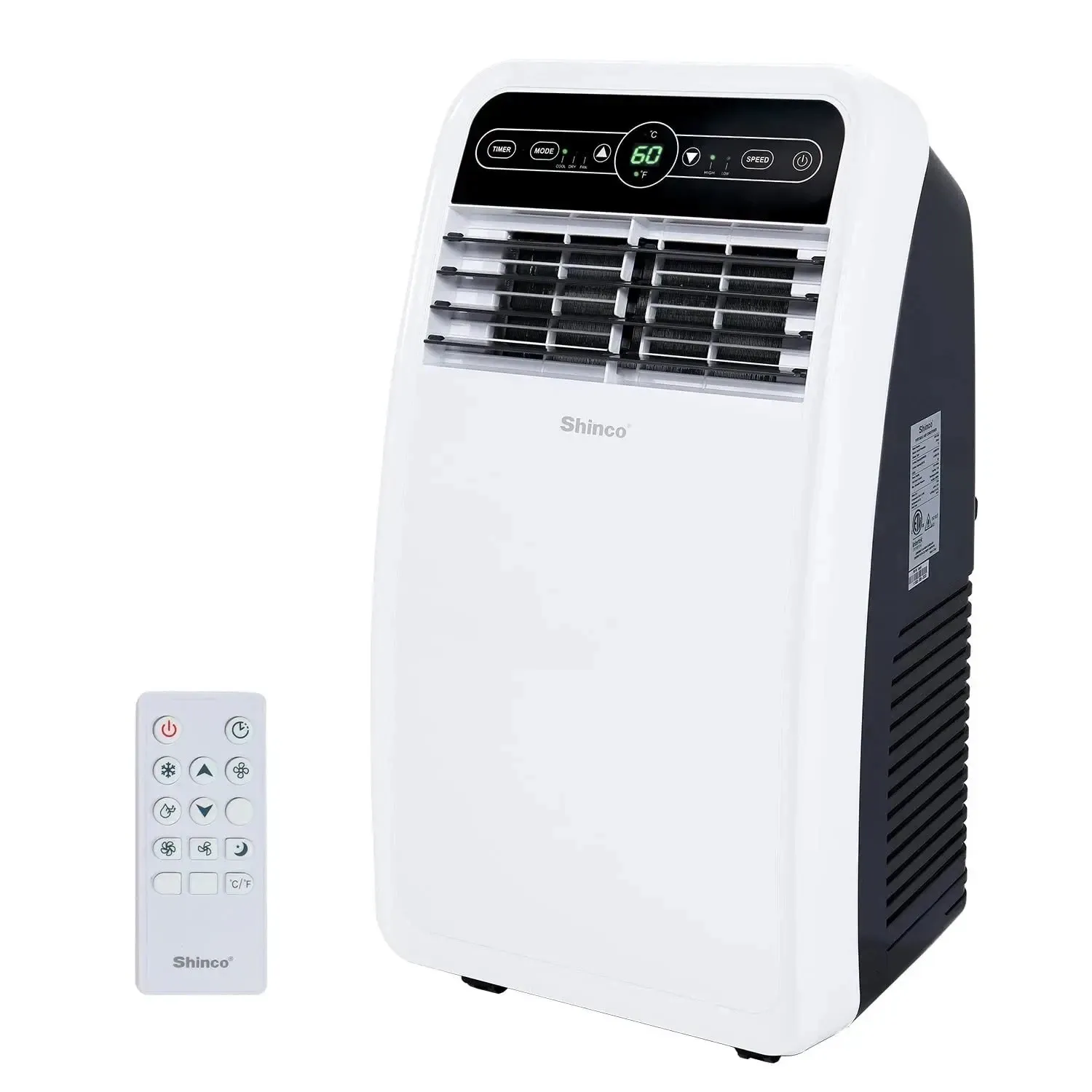 Shinco SPF1-08C 8,000 BTU Portable Air Conditioner Unit with Built-in Cool