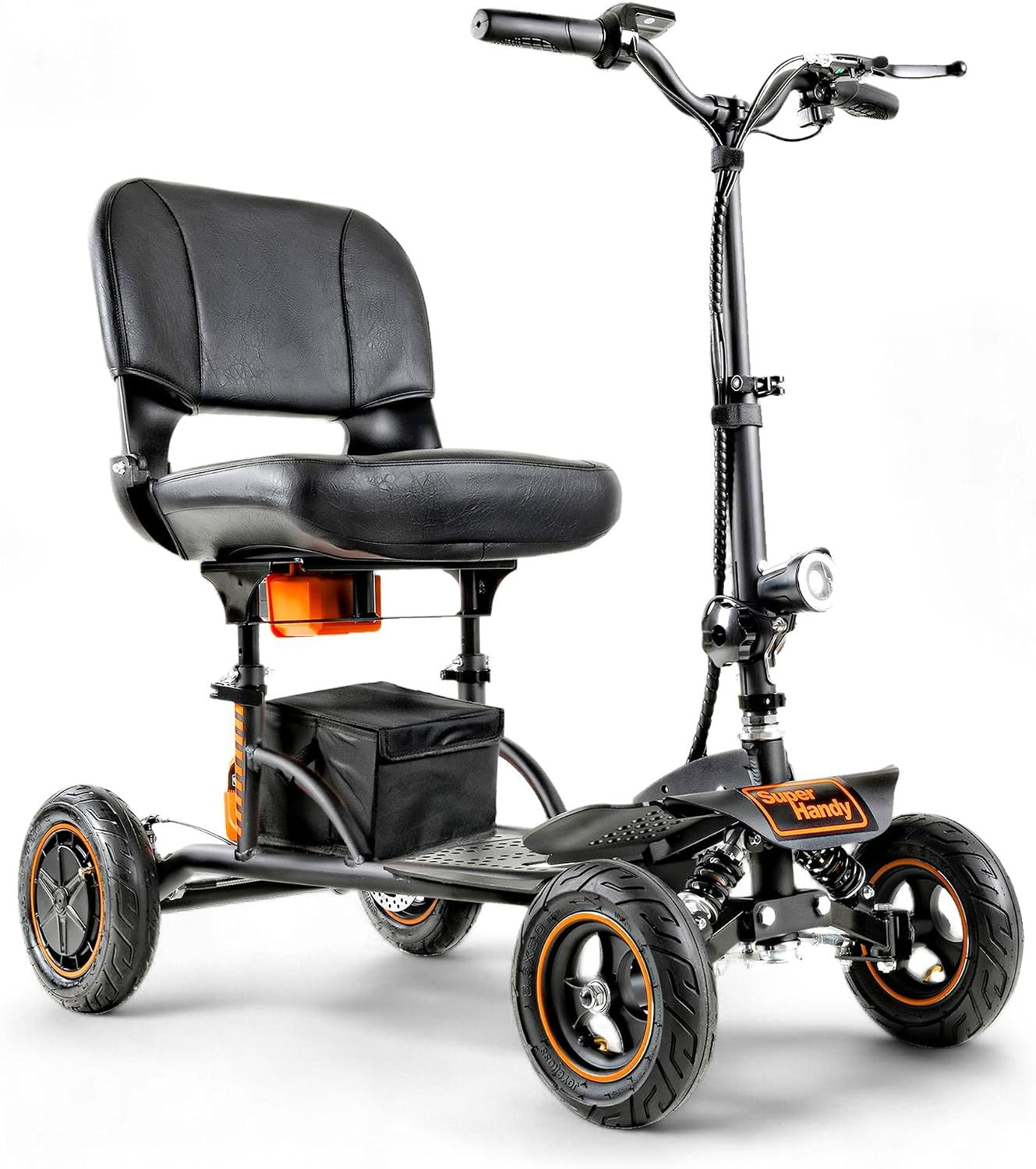 SuperHandy Foldable Mobility Scooter for Adults, 350 lb Capacity | Foldable 4-wheel Explorer scooter with a 48V battery and 350 lb capacity for indoor and outdoor mobility