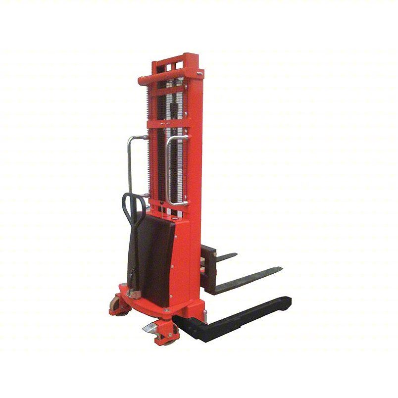 dayton Adjustable Base Hydraulic Stacker, 2200 lb. Load Capacity, Industrial SPN22-118