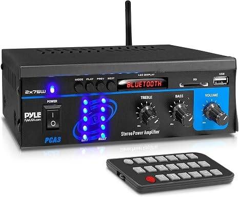 Pyle PCA3 Stereo Power Amplifier 2x75 WATT POWER: The Pyle Dual Channel