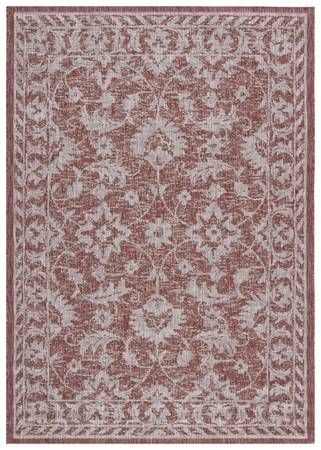 Courtyard Collection Design: 5'-3" X 7'-7" Medium RUG Red
