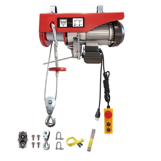 Electric Hoist, 2200 lbs 110V Electric Winch with 14 ft Wired Remote Control, 40 ft Single Cable Lifting Height, Single/Double Slings, Lift Hoist for Garage Warehouse Factory