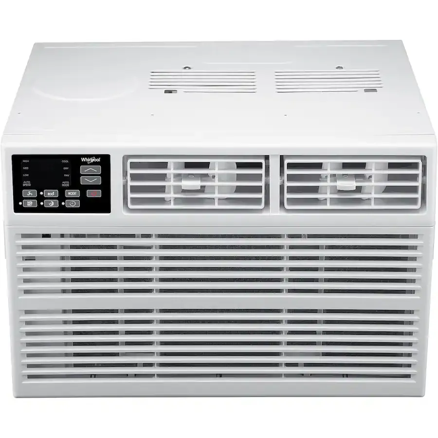 Whirlpool - 450 Sq. Ft. 10,000 BTU Window Air Conditioner with Remote Control - White scratch and dent