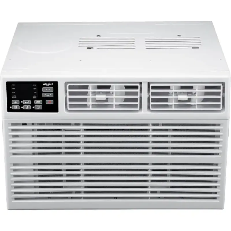Whirlpool - 450 Sq. Ft. 10,000 BTU Window Air Conditioner with Remote Control - White scratch and dent