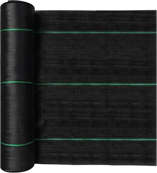 4ft x 250ft Weed Barrier Fabric, Heavy Duty Landscape Fabric 3.2oz Woven PP, Ground Cover for Gardens, Flower Beds &amp; Yard Landscaping