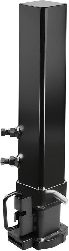25000lbs Heavy Duty Square Tube Gooseneck Trailer Coupler 2-5/16" Ball Size 8" Vertical Adjustment Range (32" to 40"), Heavy-Duty Gooseneck Hitch with Load Pin for Livestock &amp; Flatbed Trailers