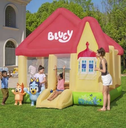 Bluey’s Kids Inflatable Mega Bouncy House with Slide
