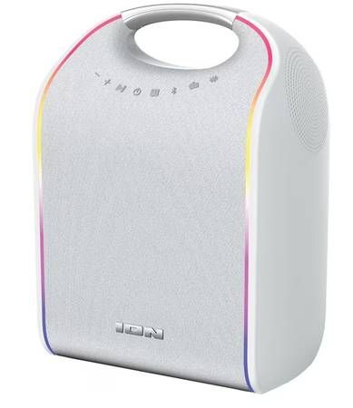 ION 40-Watt-RMS Stereo Glow Tone Portable Bluetooth Rechargeable Speak