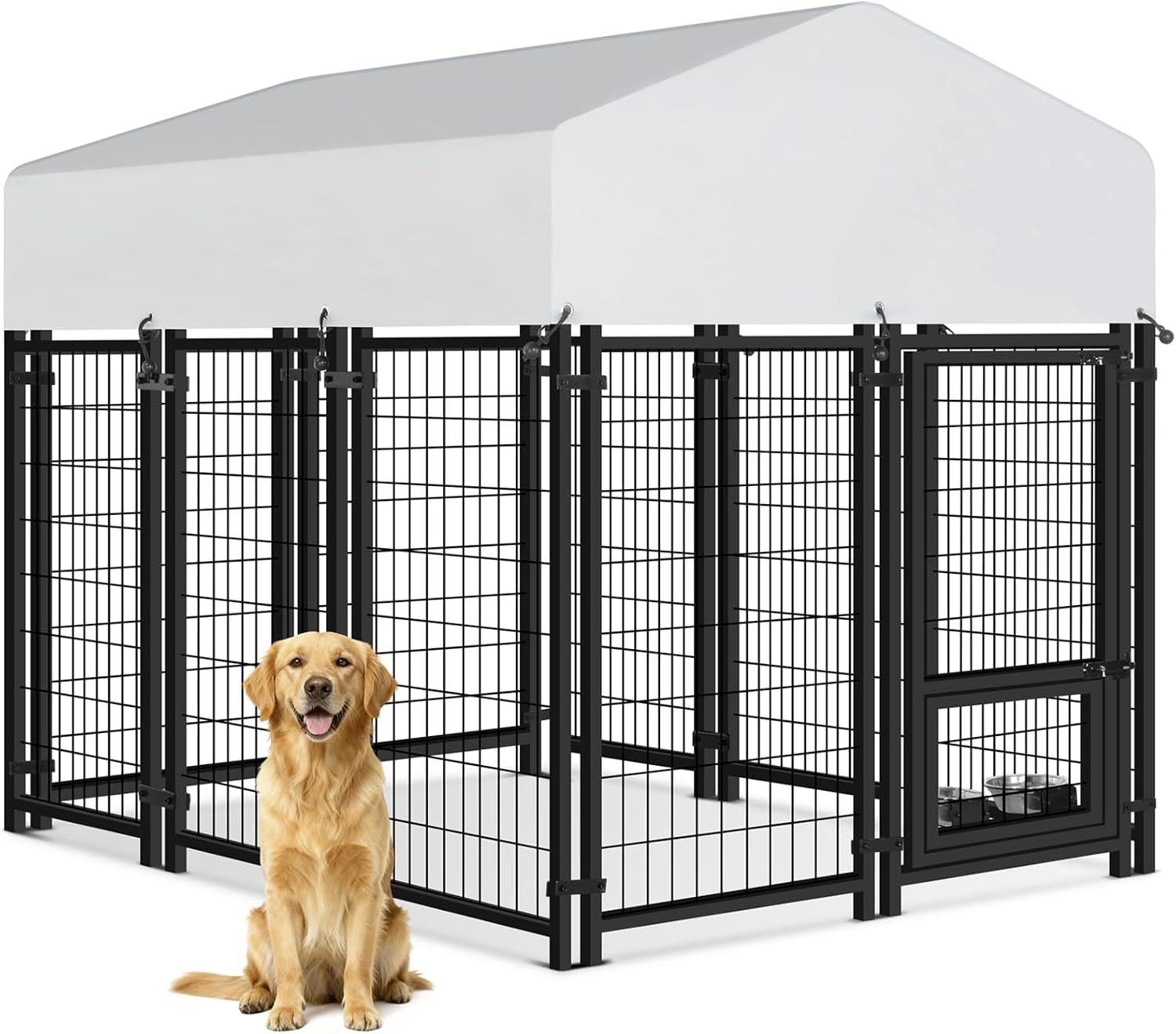 Oranland 6x4x5FT Outdoor Dog Kennel for Small/Medium/Large Dogs