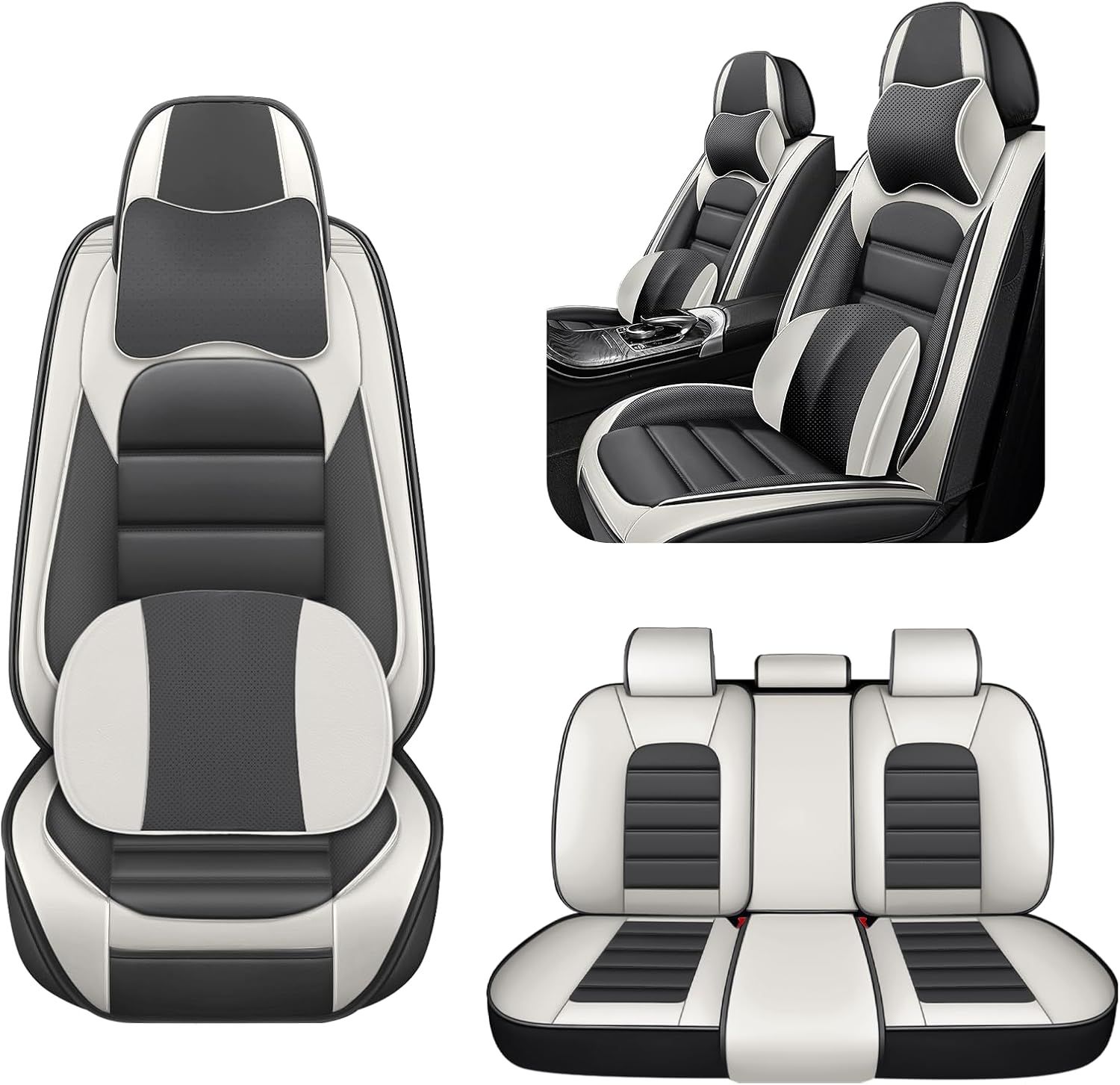 5 piece Car Seat Covers for Kia Sportage 2000-2026 grey