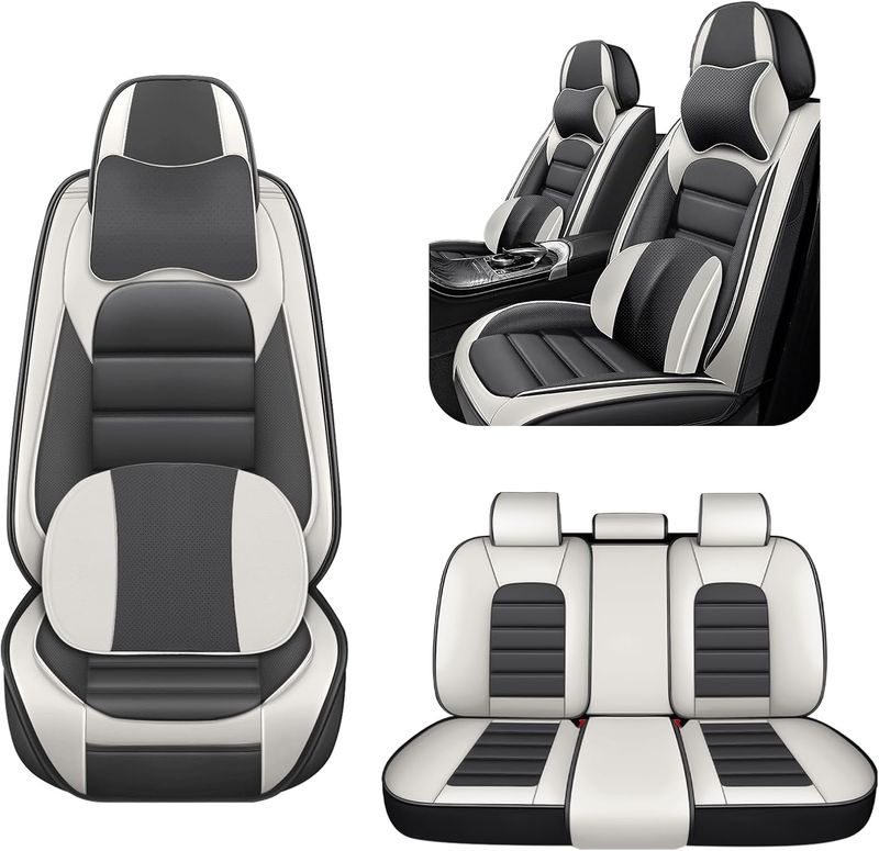 5 piece Car Seat Covers for Kia Sportage 2000-2026 grey