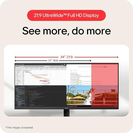 LG 34U511A 34" 21:9 UltraWide WFHD 100Hz IPS LCD HDR Monitor