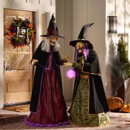 Member's Mark Pre-Lit Animated Crystal Ball Witches
