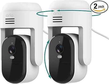 Arlo Essential Outdoor Pan Tilt Zoom Security Camera 2K Wired - 2-Cam