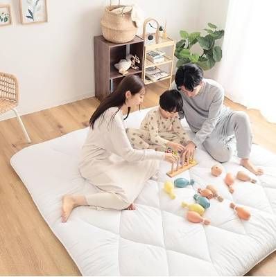 TEIJIN Japanese Mattress, 100% Polyester, Foldable Floor Lounge Queen