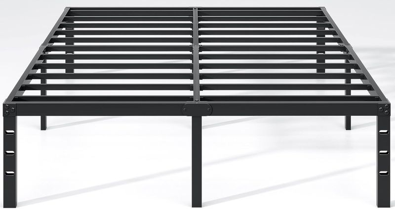 JETO Metal Bed Frame,Queen Size Bed Frame with Storage Space,14 Inch