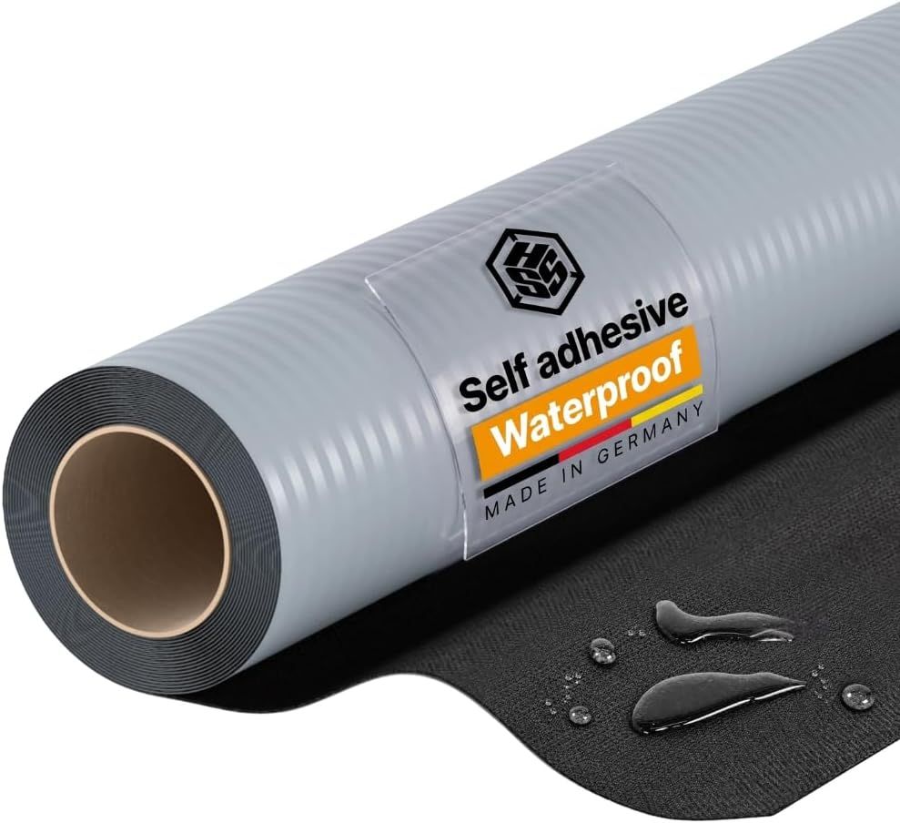 EPDM Waterproofing Membrane Self-Adhesive Black 52 Mil 39 in x 32 ft · Black