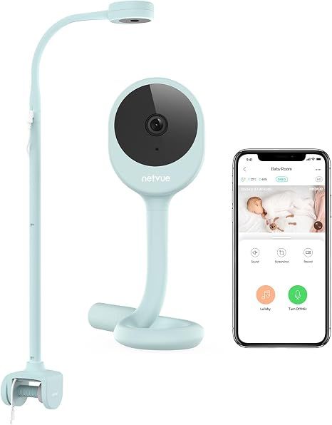 NETVUE Peekababy Baby Camera with Wireless Audio, Adjustable Mount