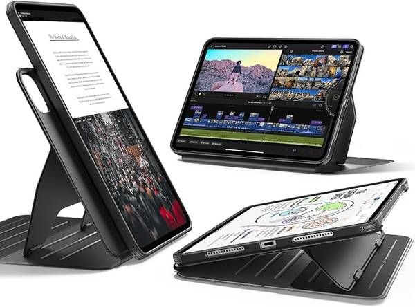 ESR for iPad Pro 11 Inch Case (M5/M4) 2025/2024, Black