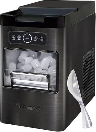 Kenmore Front Load Ice Maker Nugget Ice Maker Makes 9 Pebble in 6 Mins