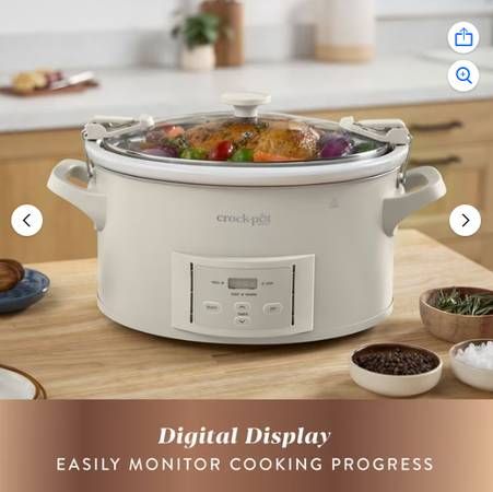 Crock-Pot® 7-Quart Cook &amp; Carry Programmable Large Slow Cooker