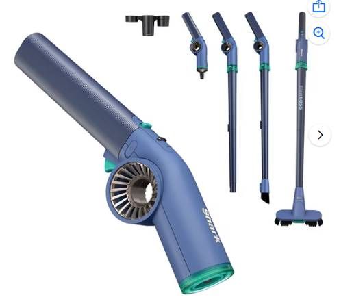 Shark® BlastBoss™ All-in-One Air Blasting System, Missing dusting brush and agitator nozzle.