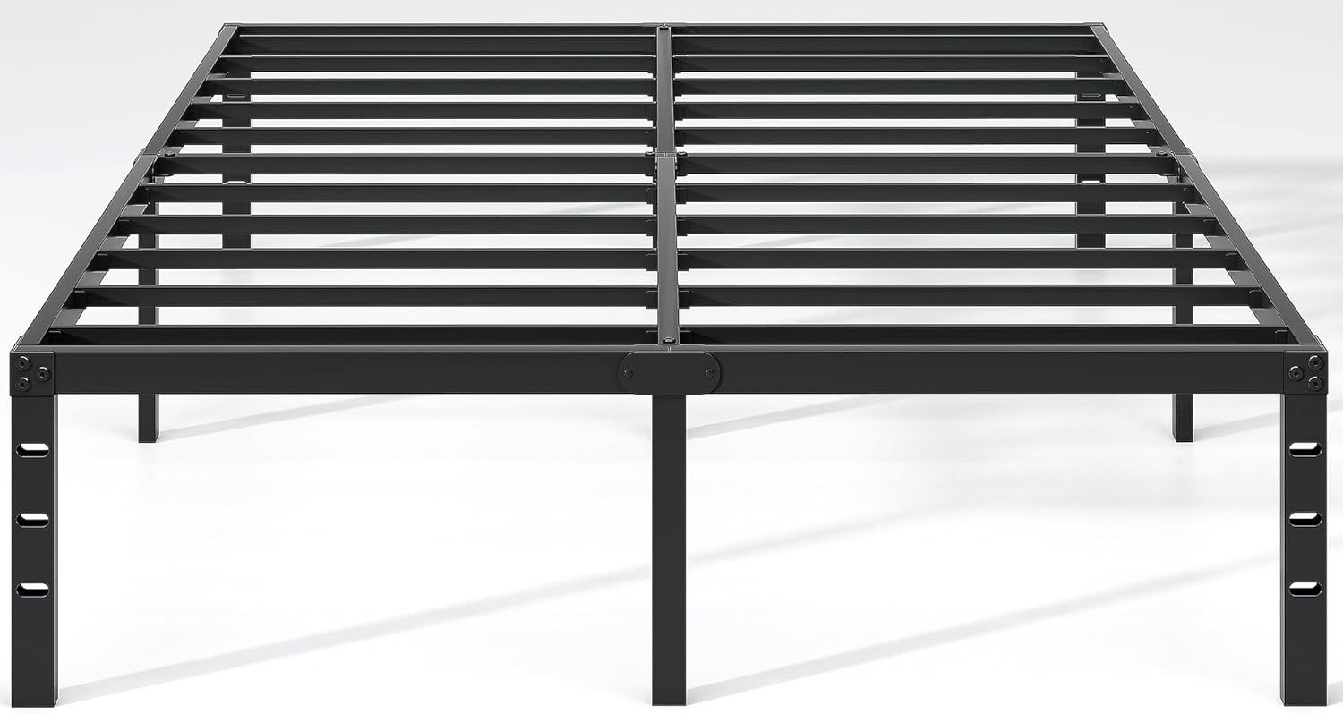 JETO Metal Bed Frame,Full Size Bed Frame with Storage Space,14 Inch
