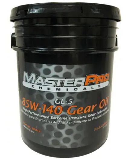 MasterPro Conventional Gear Oil 85W-140 5 Gallon - 80042
