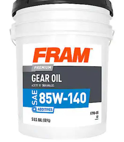 FRAM 85W-140 Gear Oil: 5 Gallon