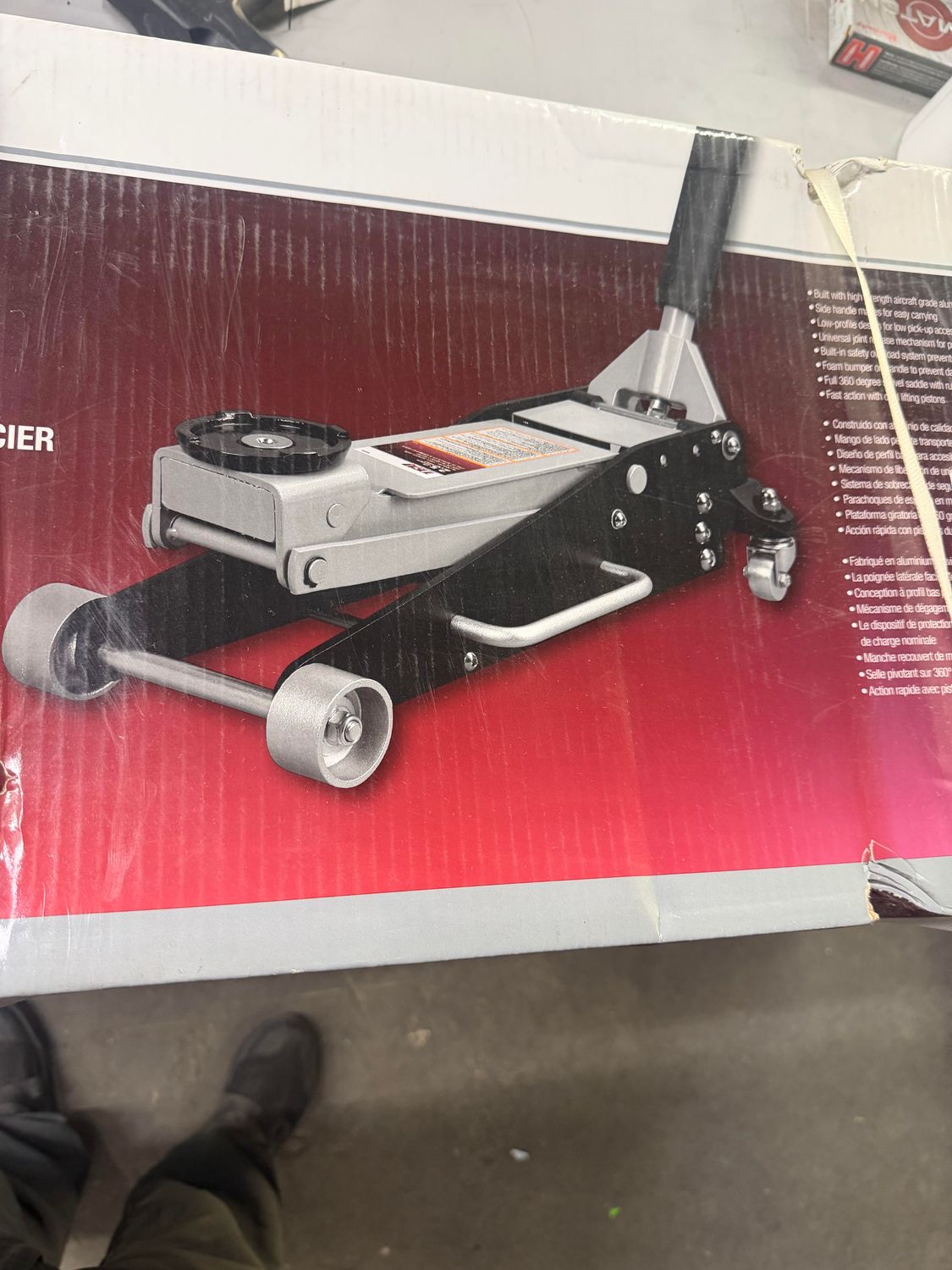 TEQ 941PV 2.5-ton (5,000 lbs) capacity aluminum and steel hydraulic floor jack